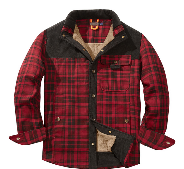 Chaqueta de leñador para hombre, cálida y resistente – Estilo atemporal para exteriores