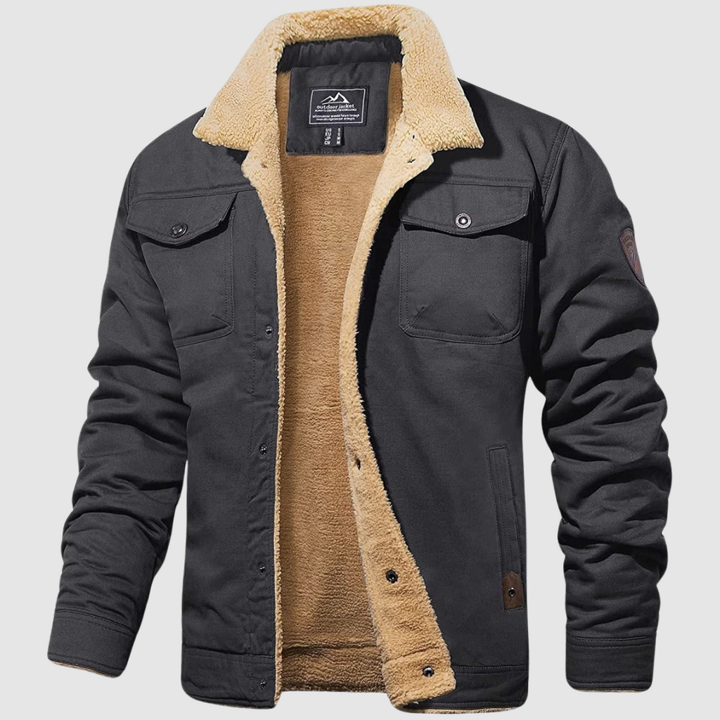 Chaqueta bomber elegante para hombre: estilo invernal y confort sofisticado