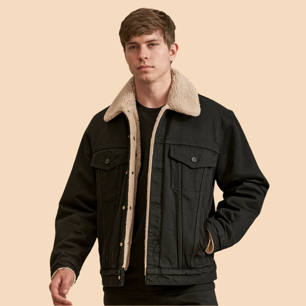 Chaqueta de aviador clásica vintage para hombre: estilo atemporal