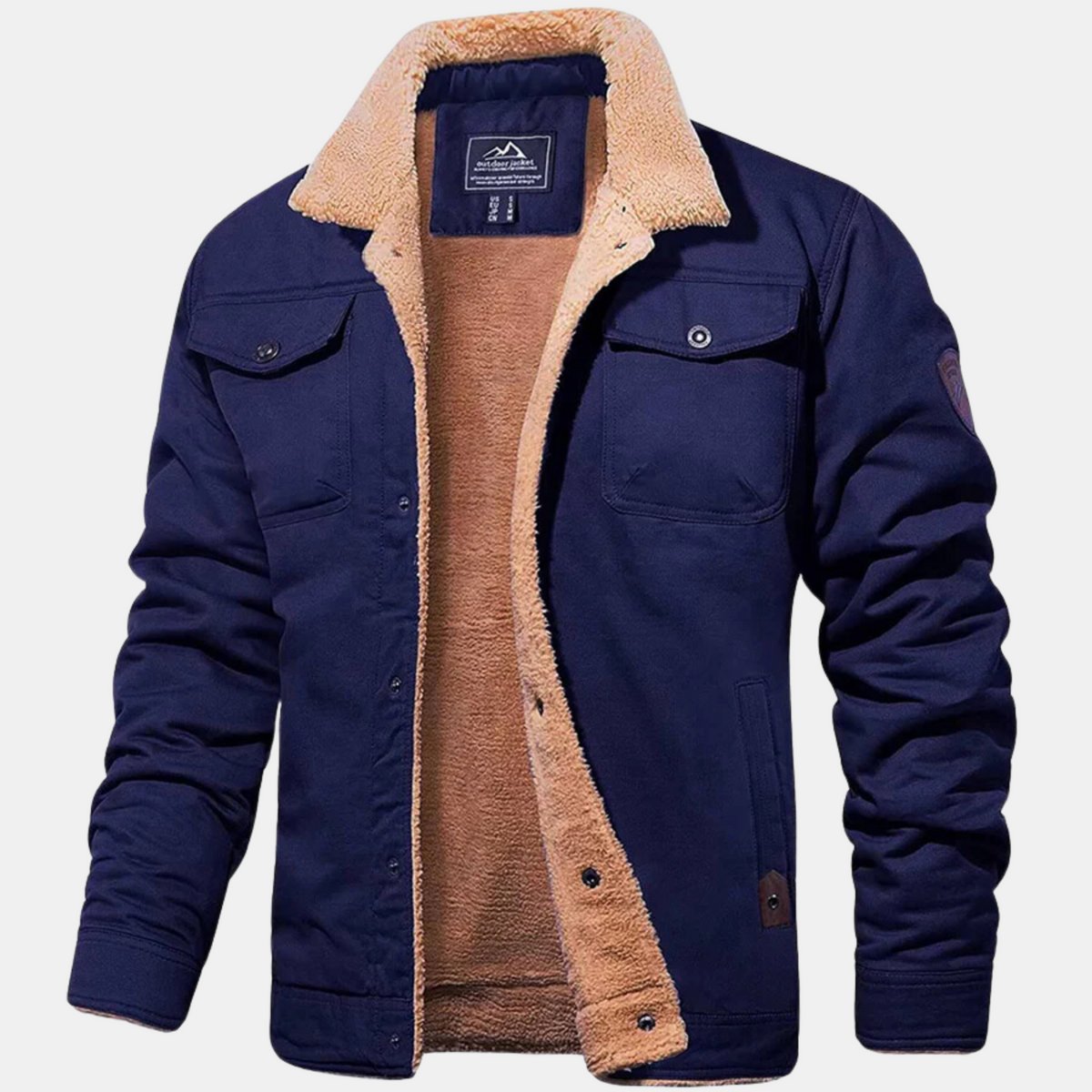 Chaqueta de aviador clásica vintage para hombre: estilo atemporal