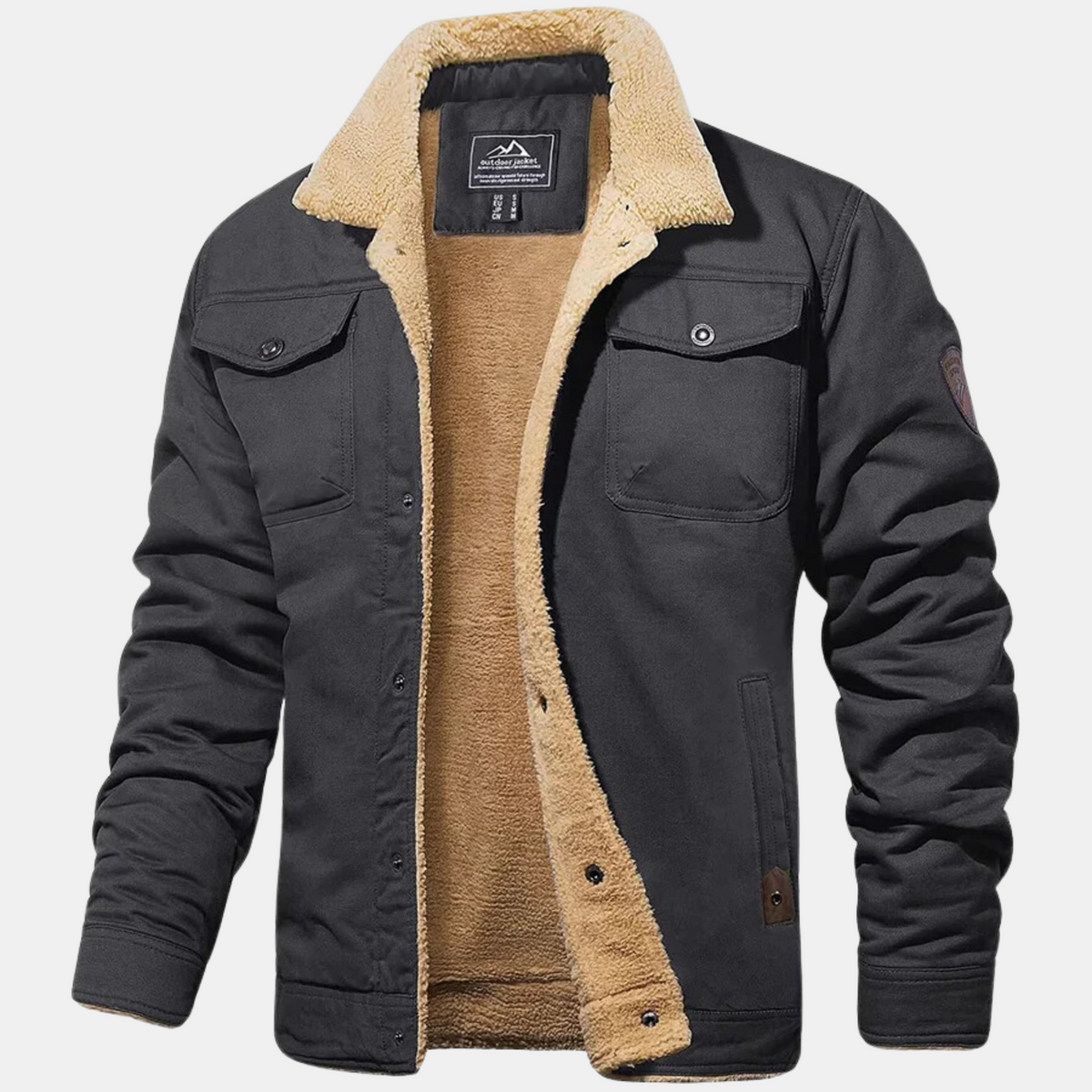 Chaqueta de aviador clásica vintage para hombre: estilo atemporal