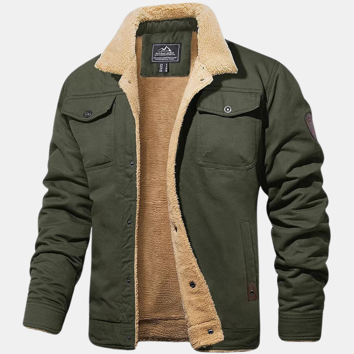 Chaqueta de aviador clásica vintage para hombre: estilo atemporal