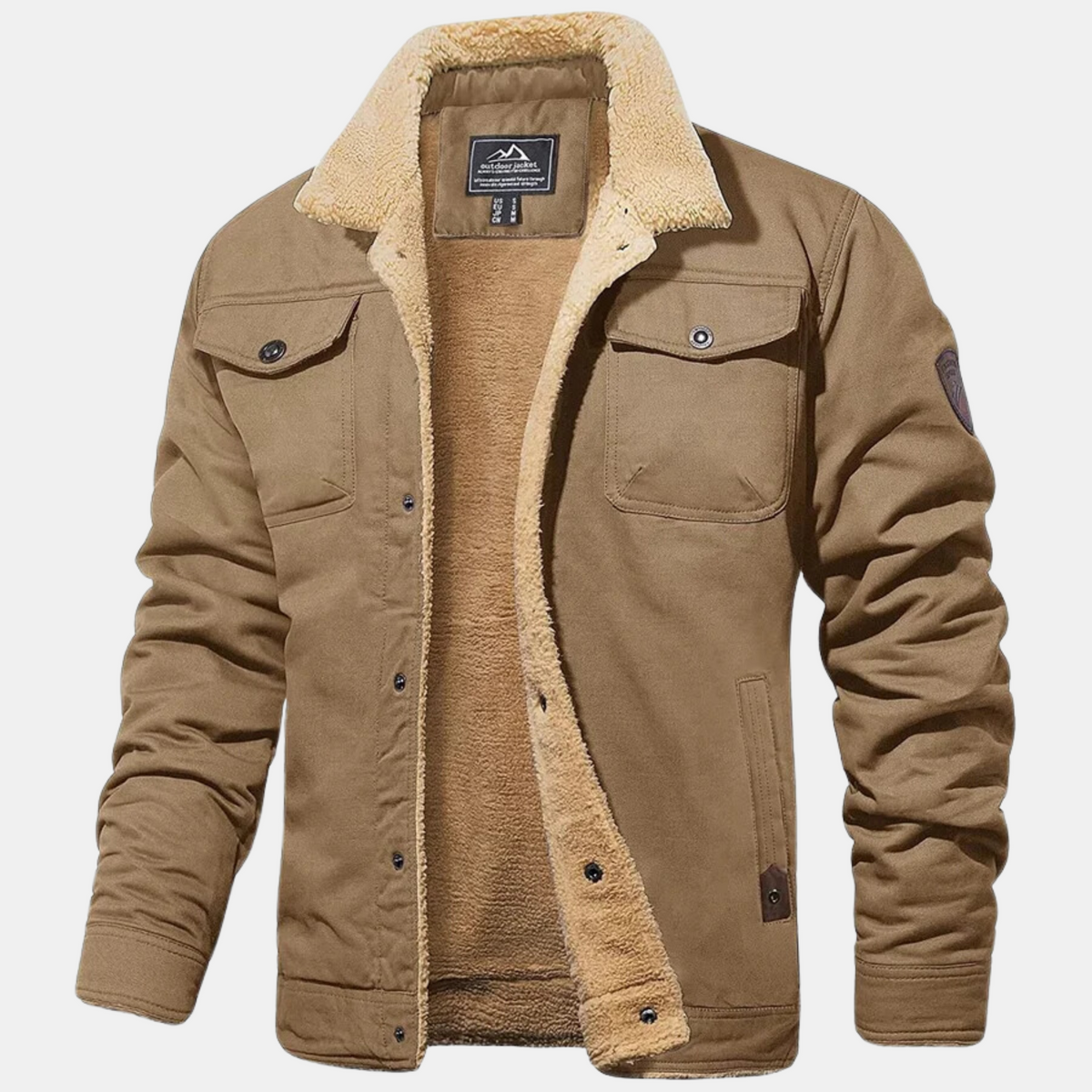 Chaqueta de aviador clásica vintage para hombre: estilo atemporal
