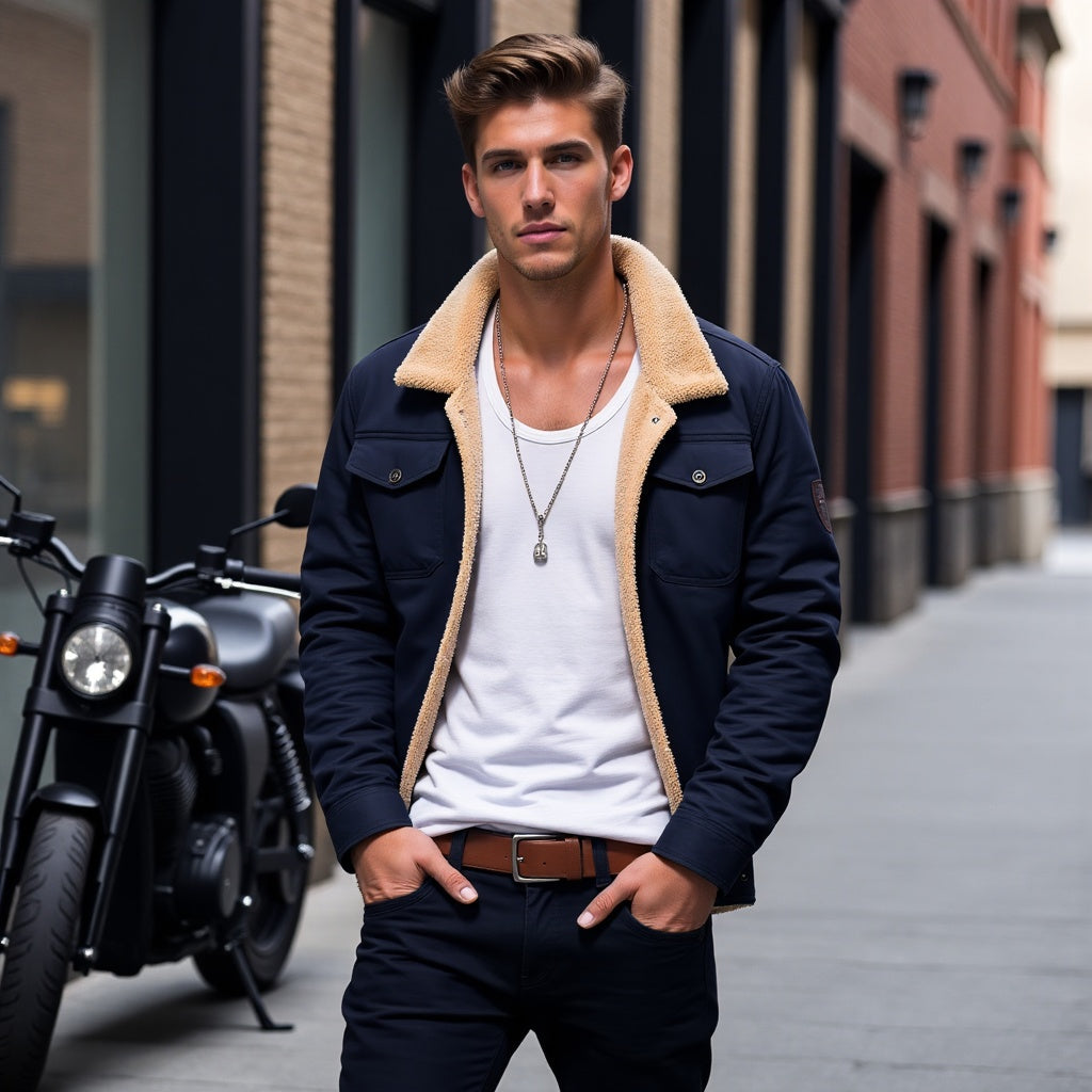 Chaqueta bombardero para hombre - Calor y estilo vintage