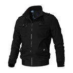 Chaqueta Bomber Táctica - Cierre de Cremallera y Bolsillo en el Pecho