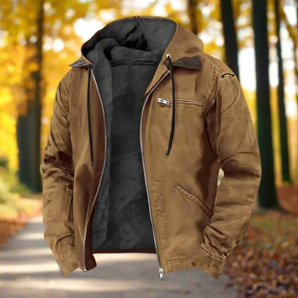Chaqueta Caliente Hombre - Capucha Multicolor