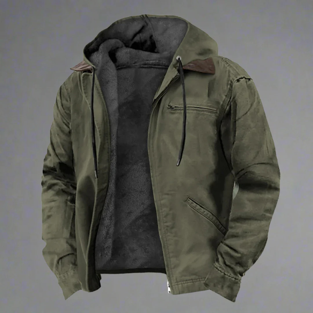 Chaqueta Caliente Hombre - Capucha Multicolor