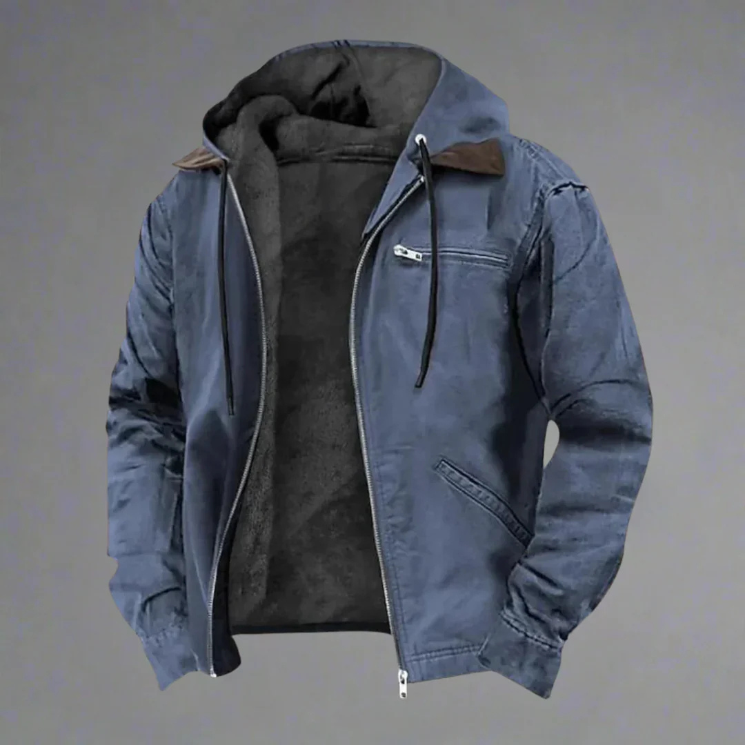 Chaqueta Caliente Hombre - Capucha Multicolor