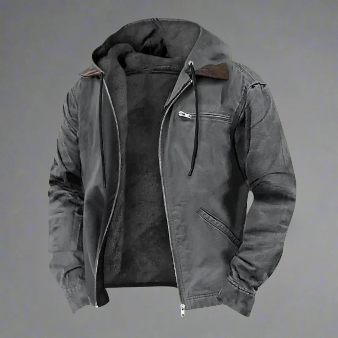 Chaqueta Caliente Hombre - Capucha Multicolor