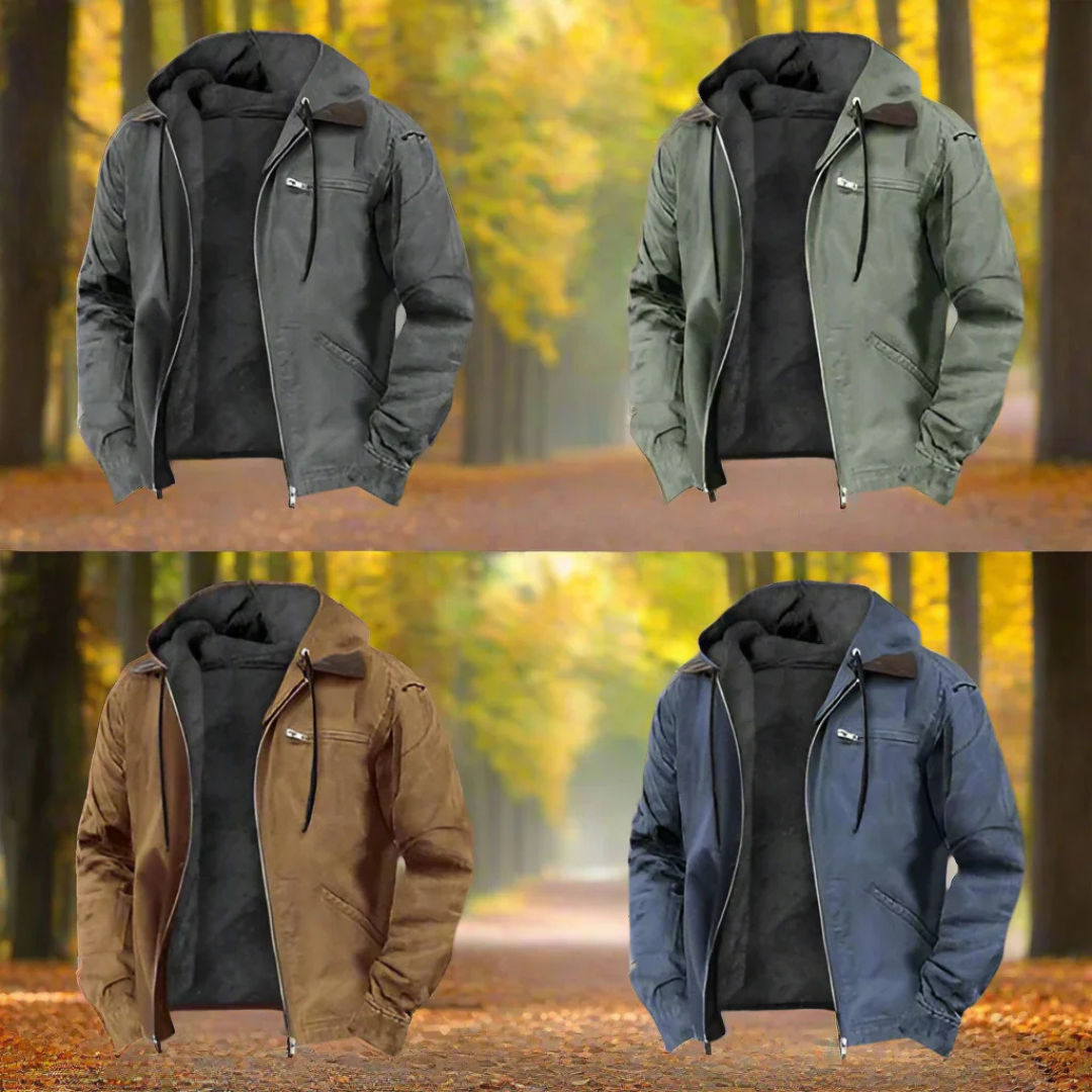 Chaqueta Caliente Hombre - Capucha Multicolor