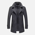 Chaqueta de doble cuello para hombre - Estilo moderno y calor