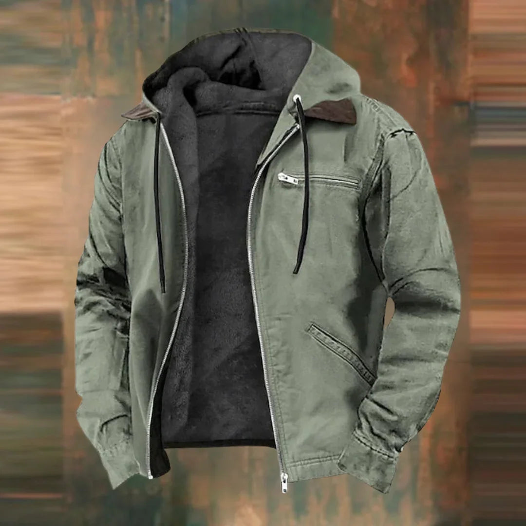 Chaqueta elegante de tela ligera - Confort de otoño para hombre