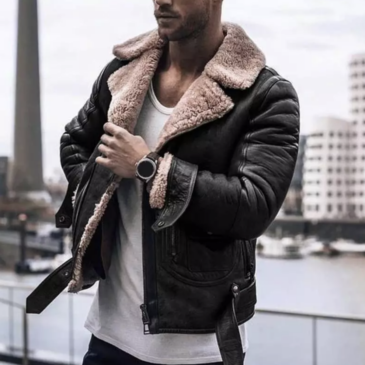 Chaqueta de invierno elegante para hombres – Calidez y estilo urbano