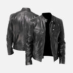 Chaqueta de cuero elegante - Confort y estilo atemporal