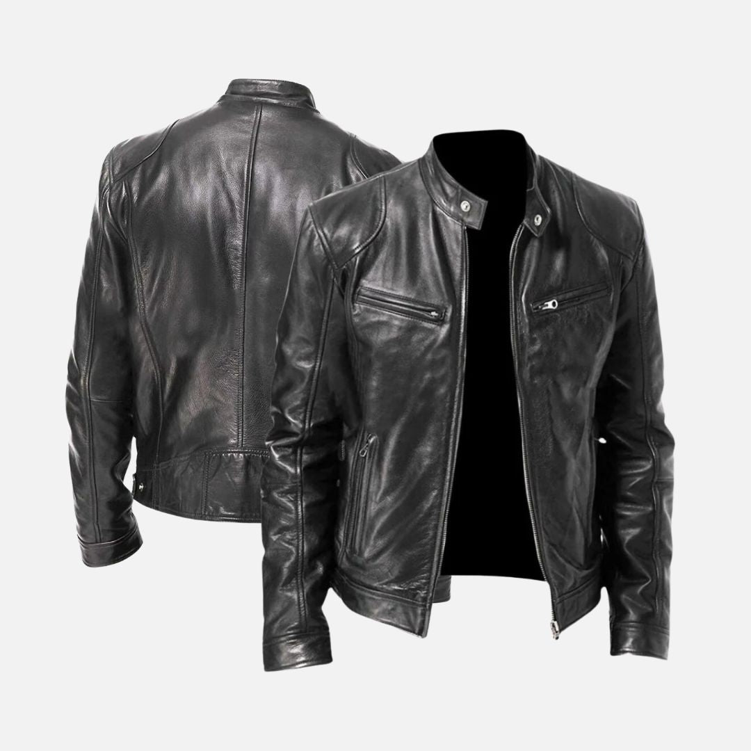Chaqueta de cuero elegante - Confort y estilo atemporal