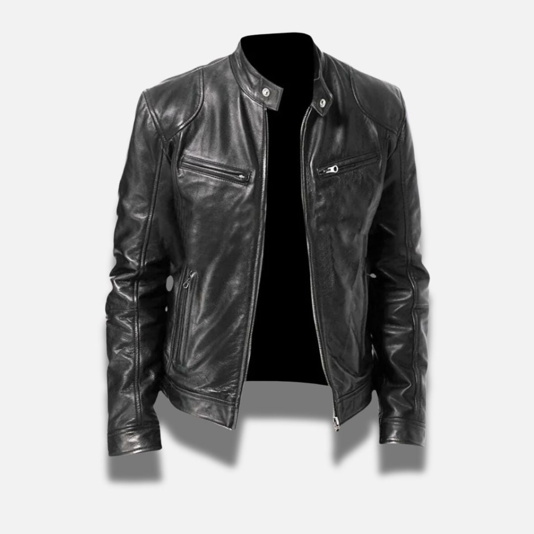 Chaqueta de cuero elegante - Confort y estilo atemporal