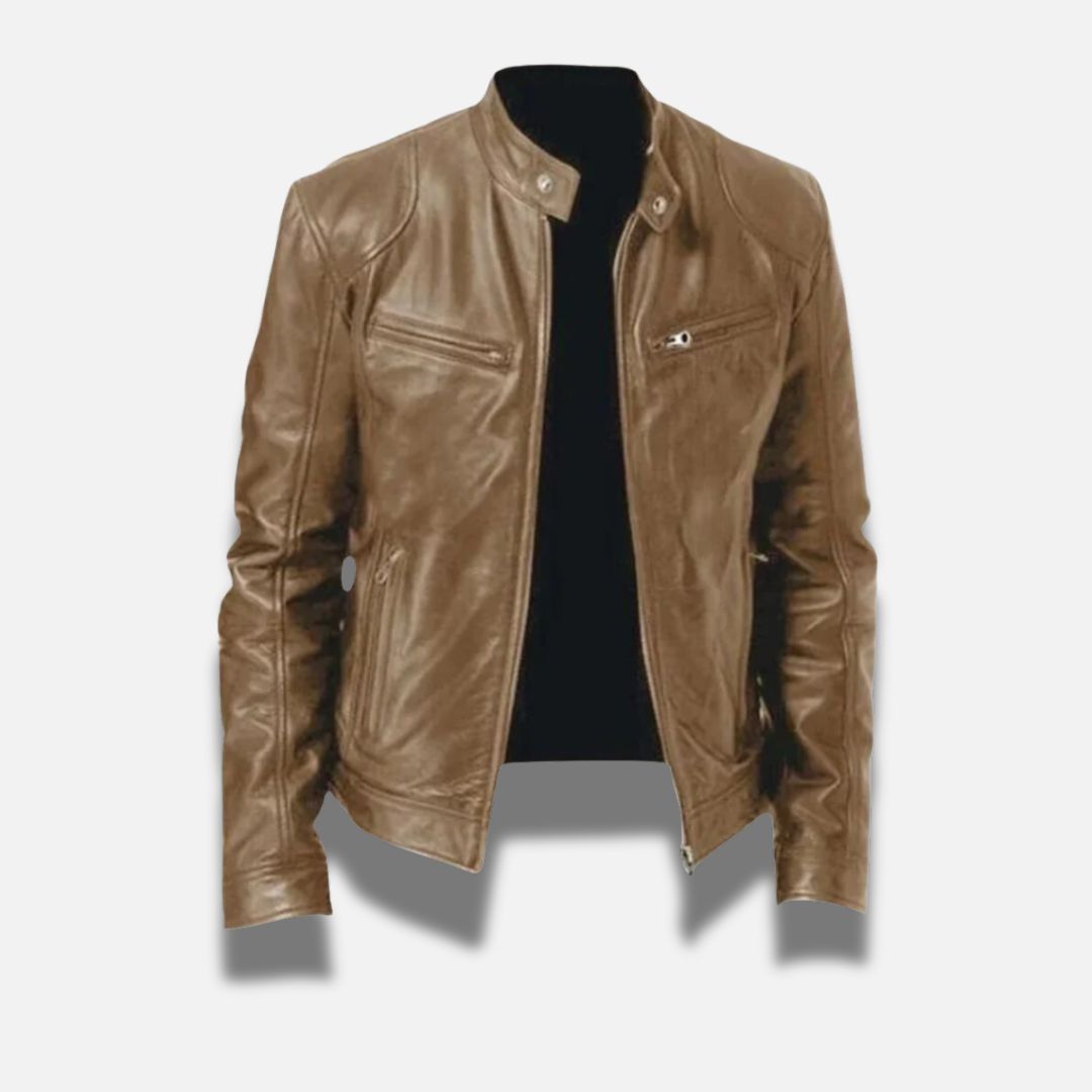 Chaqueta de cuero elegante - Confort y estilo atemporal