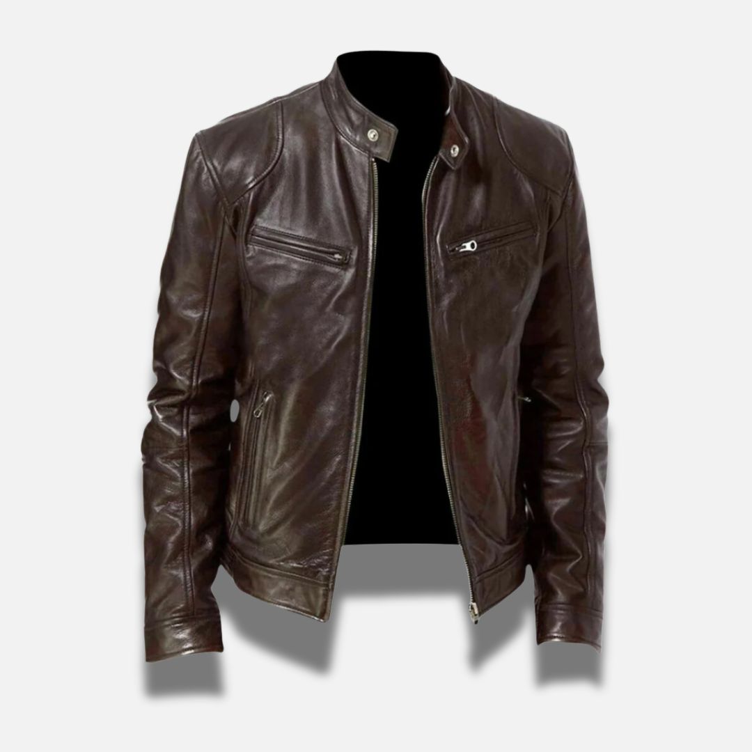Chaqueta de cuero elegante - Confort y estilo atemporal