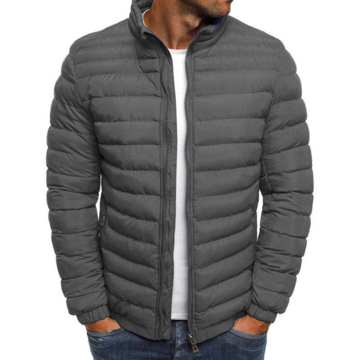 Chaleco de plumón elegante para hombre – Calidez y estilo urbano