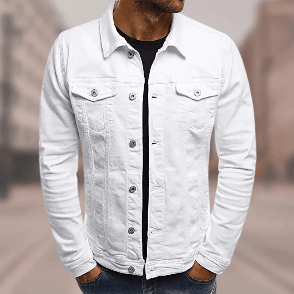 Chaqueta de mezclilla streetwear para hombre - Chic urbano y versátil