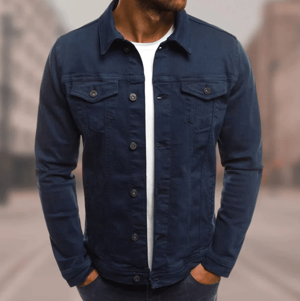 Chaqueta de mezclilla streetwear para hombre - Chic urbano y versátil