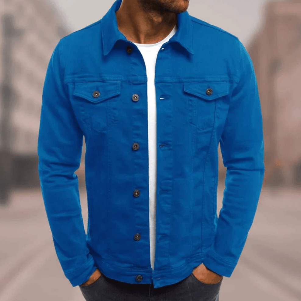 Chaqueta vaquera masculina streetwear elegante: estilo único y comodidad