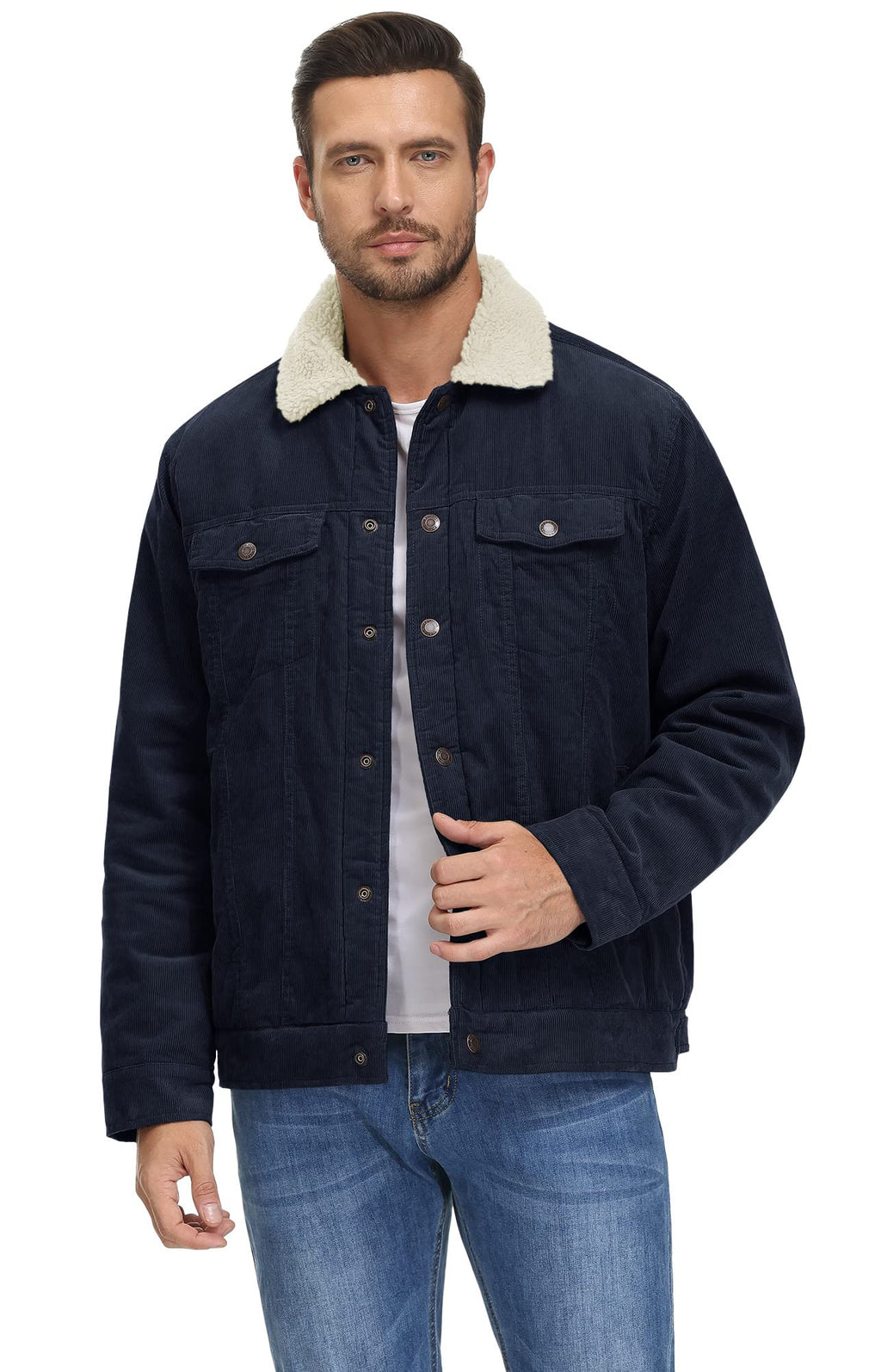 Chaqueta de hombre cálida para invierno | Abrigo urbano resistente para inclemencias del tiempo