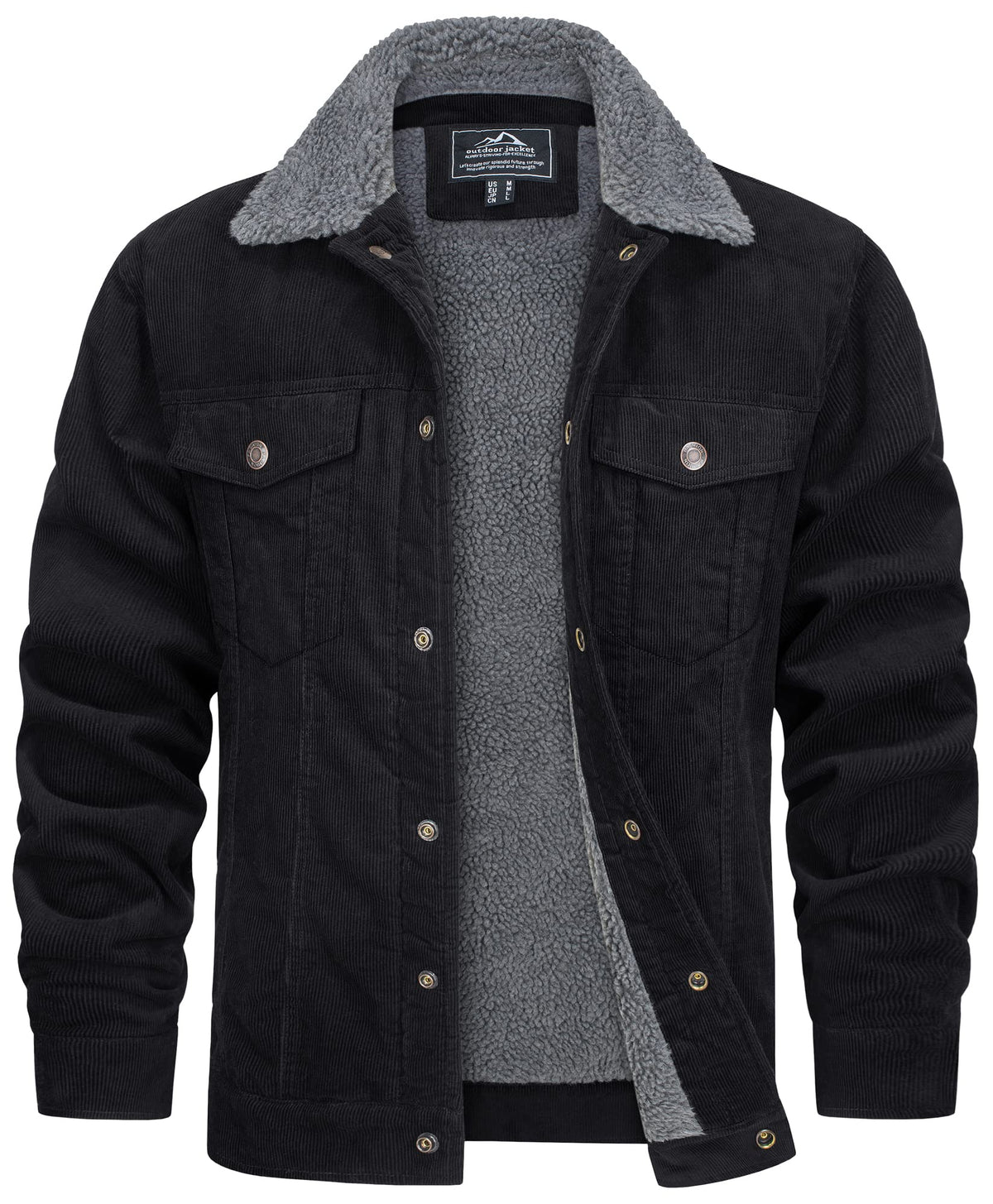 Chaqueta de hombre cálida para invierno | Abrigo urbano resistente para inclemencias del tiempo