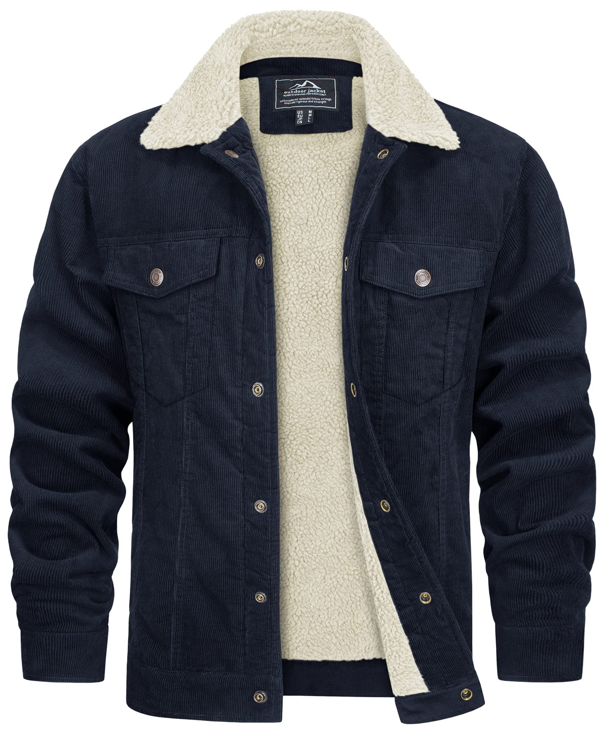 Chaqueta de hombre cálida para invierno | Abrigo urbano resistente para inclemencias del tiempo