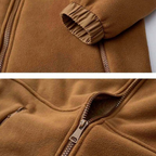 Chaqueta de invierno para hombre: abrigada, con capucha y bolsillos con cremallera