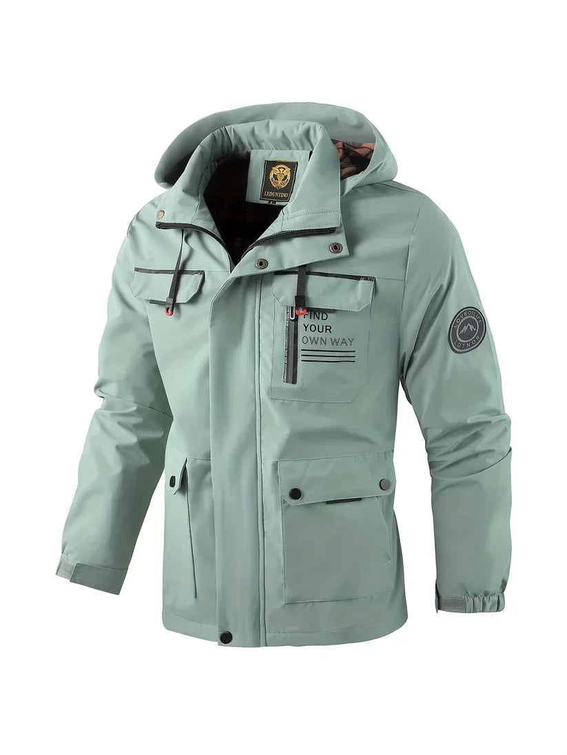 Chaqueta de invierno impermeable y cortavientos para hombre: cálida, práctica y elegante