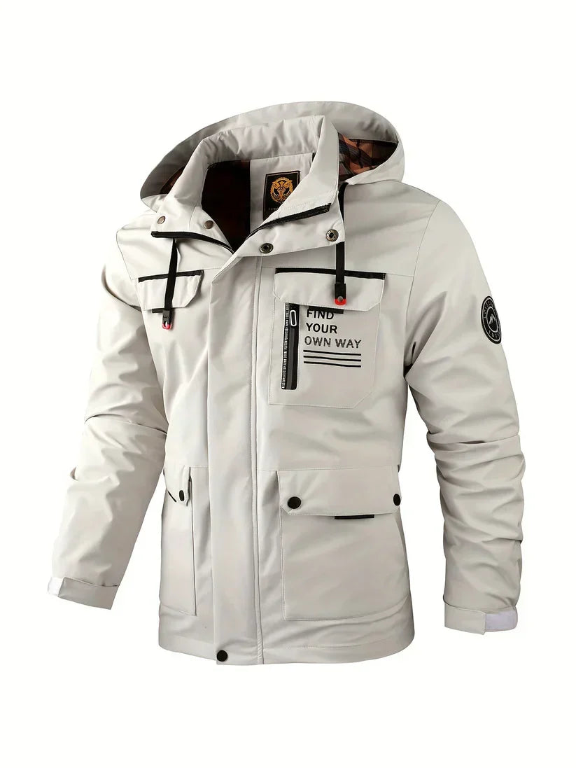 Chaqueta de invierno impermeable y cortavientos para hombre: cálida, práctica y elegante