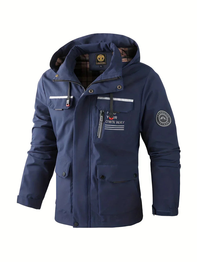Chaqueta de invierno impermeable y cortavientos para hombre: cálida, práctica y elegante
