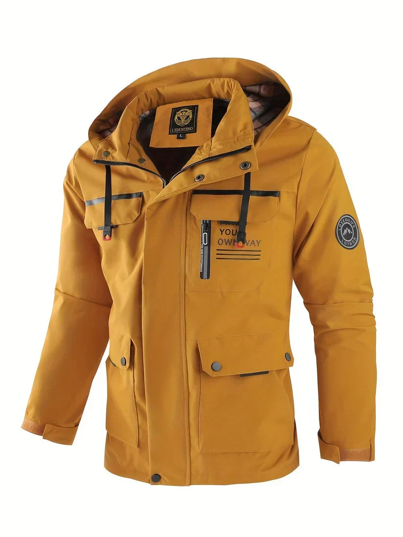 Chaqueta de invierno impermeable y cortavientos para hombre: cálida, práctica y elegante