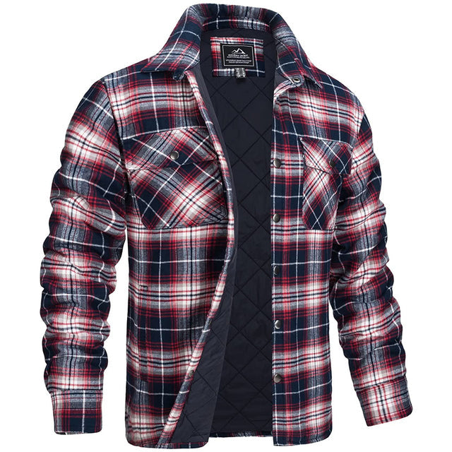 Chaqueta de hombre entallada de cuadros elegante – Comodidad y estilo moderno