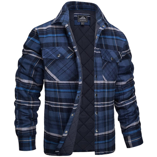Chaqueta de hombre entallada de cuadros elegante – Comodidad y estilo moderno