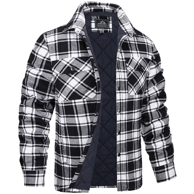 Chaqueta de hombre entallada de cuadros elegante – Comodidad y estilo moderno