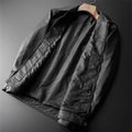 Chaqueta ajustada para hombre - | Cuello alto | Cierre con cremallera