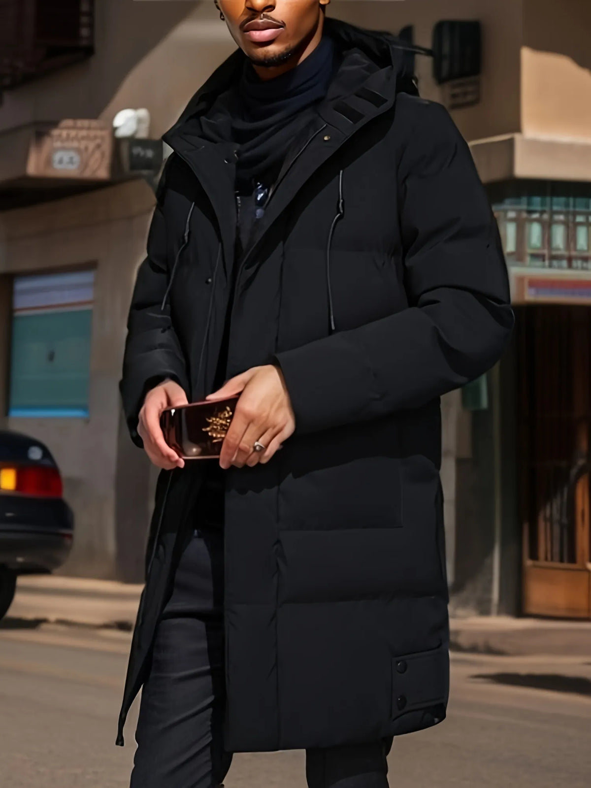 Chaqueta para hombre - Capucha - Caliente - Cortavientos