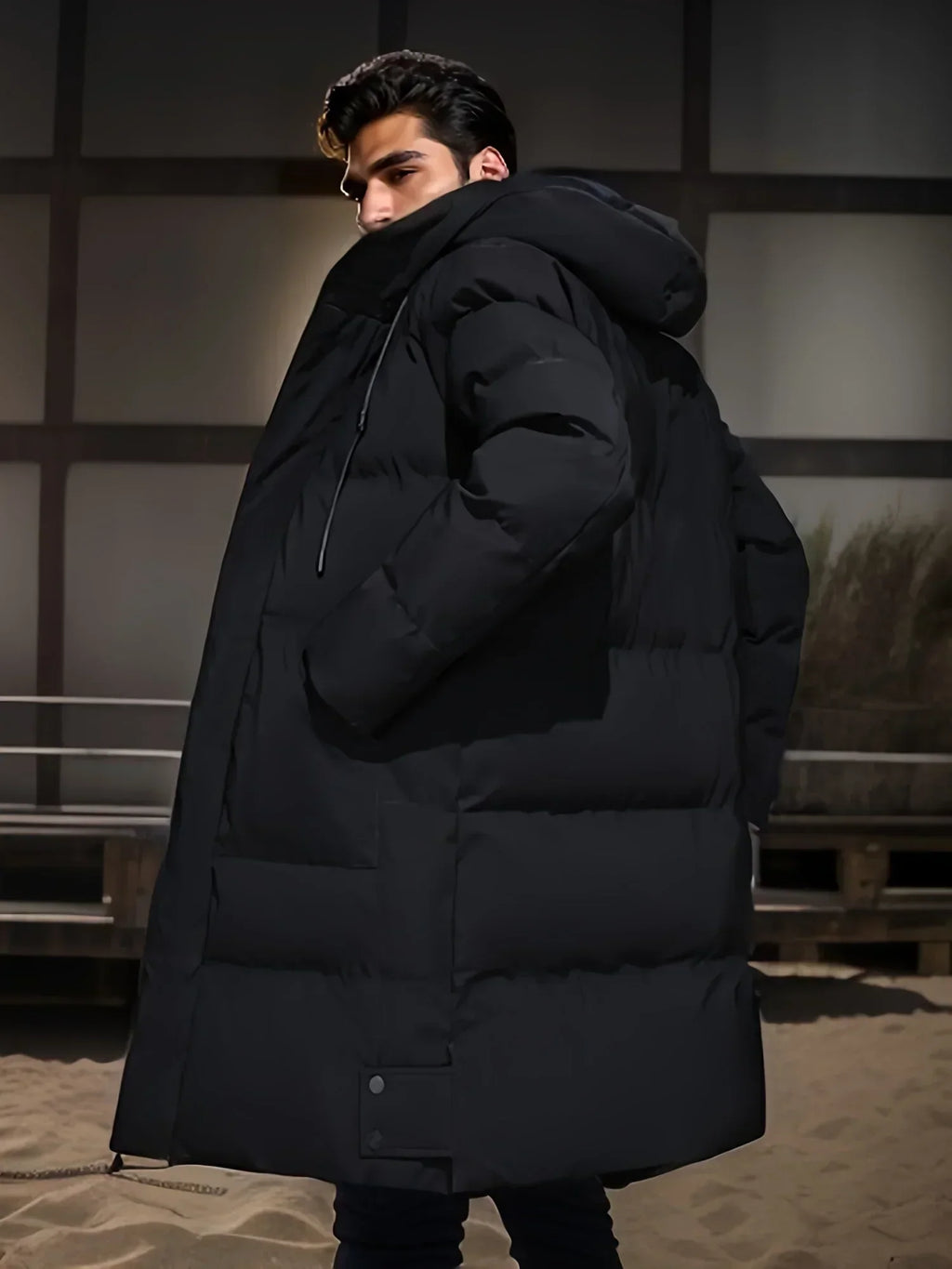 Chaqueta para hombre - Capucha - Caliente - Cortavientos