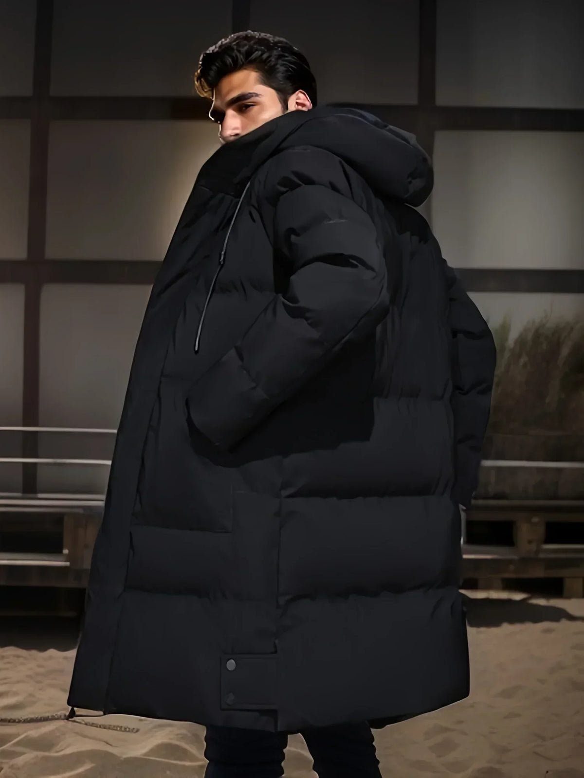 Chaqueta para hombre - Capucha - Caliente - Cortavientos