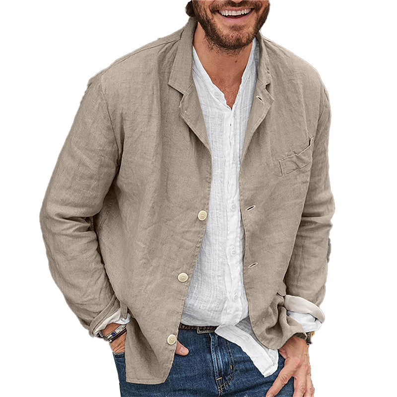Chaqueta de Algodón y Lino - Estilo y Confort para Todas las Estaciones