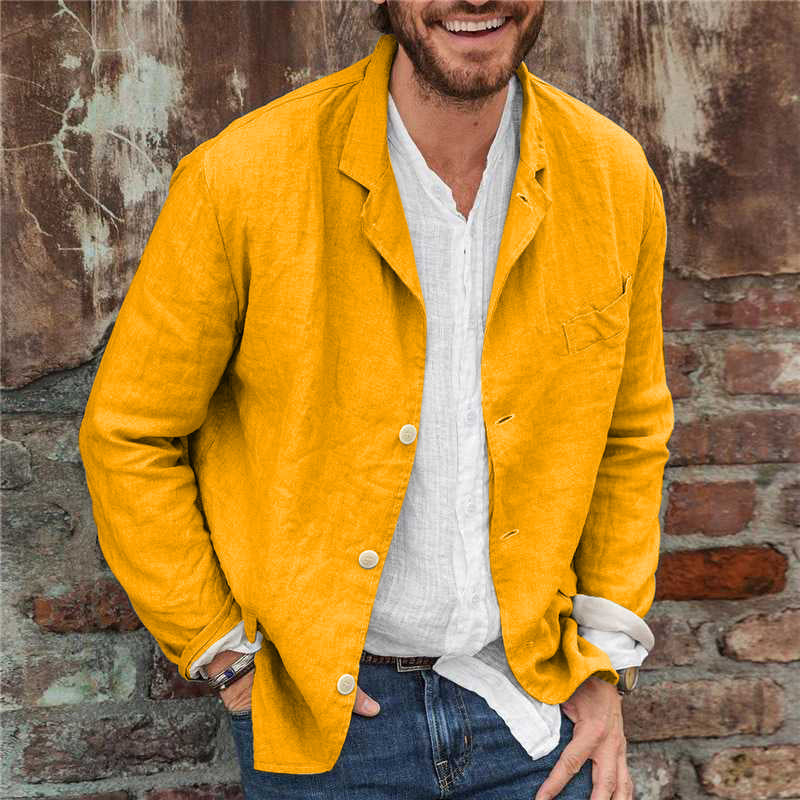 Chaqueta de Algodón y Lino - Estilo y Confort para Todas las Estaciones