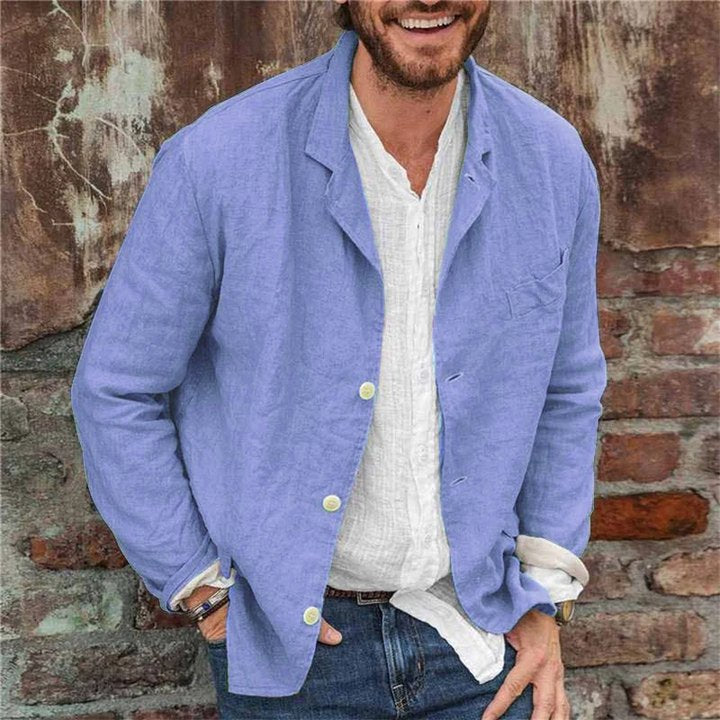 Chaqueta de Algodón y Lino - Estilo y Confort para Todas las Estaciones