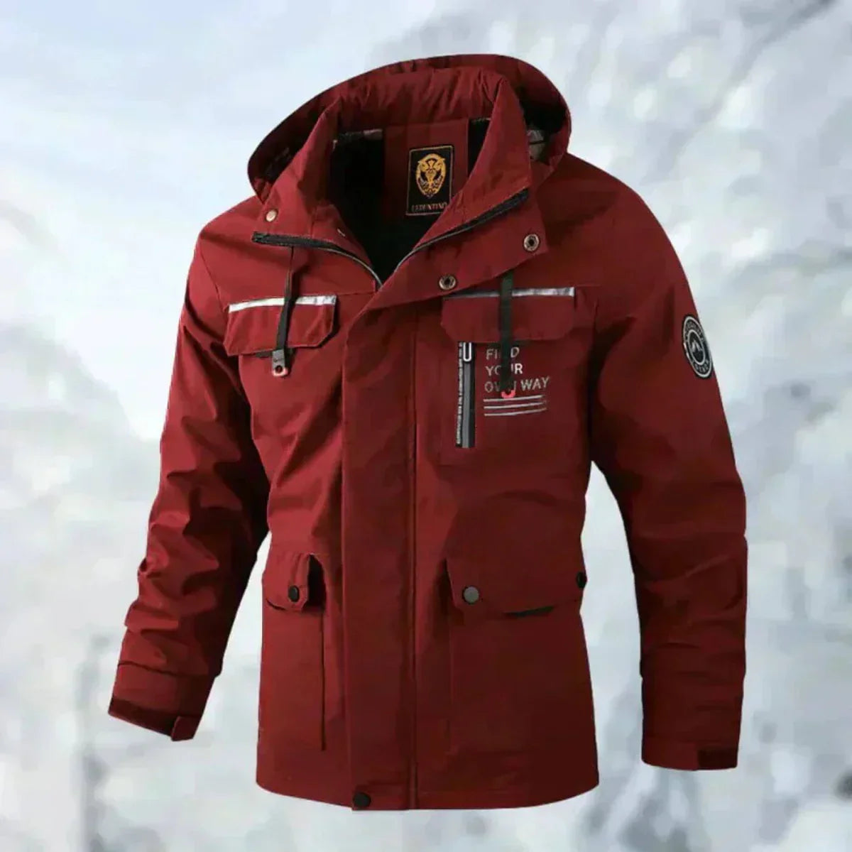 Chaqueta impermeable y cortavientos para hombre – Comodidad para otoño/invierno