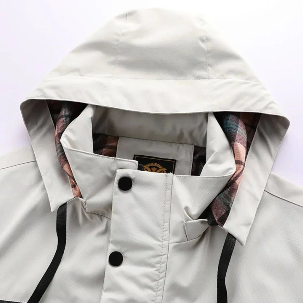 Chaqueta impermeable y cortavientos para hombre – Comodidad para otoño/invierno