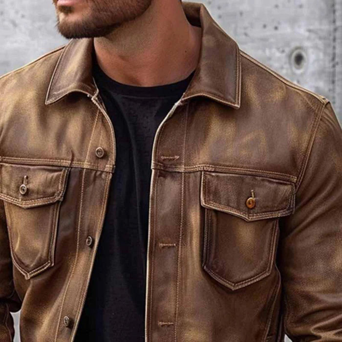 Chaqueta elegante vintage para hombre - estilo atemporal y comodidad diaria