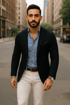 Chaqueta ligera para hombre - Elegancia y comodidad transpirable