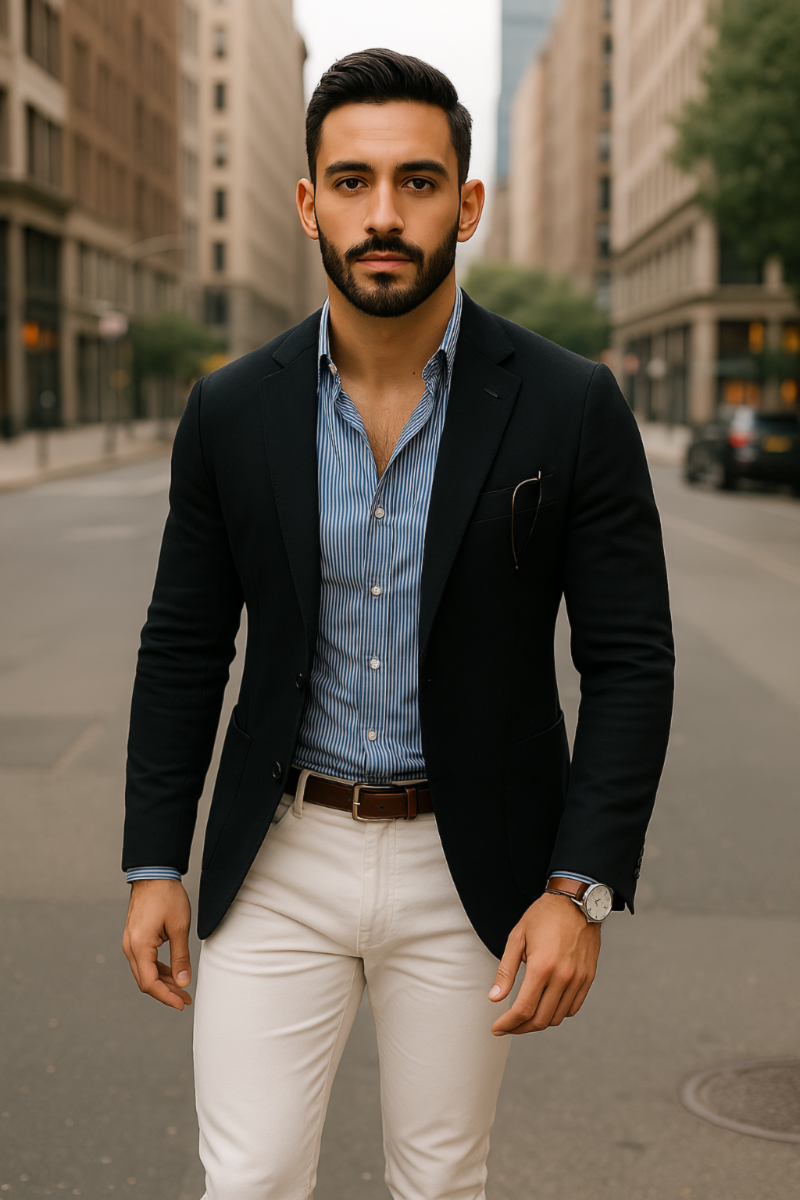 Chaqueta ligera para hombre - Elegancia y comodidad transpirable