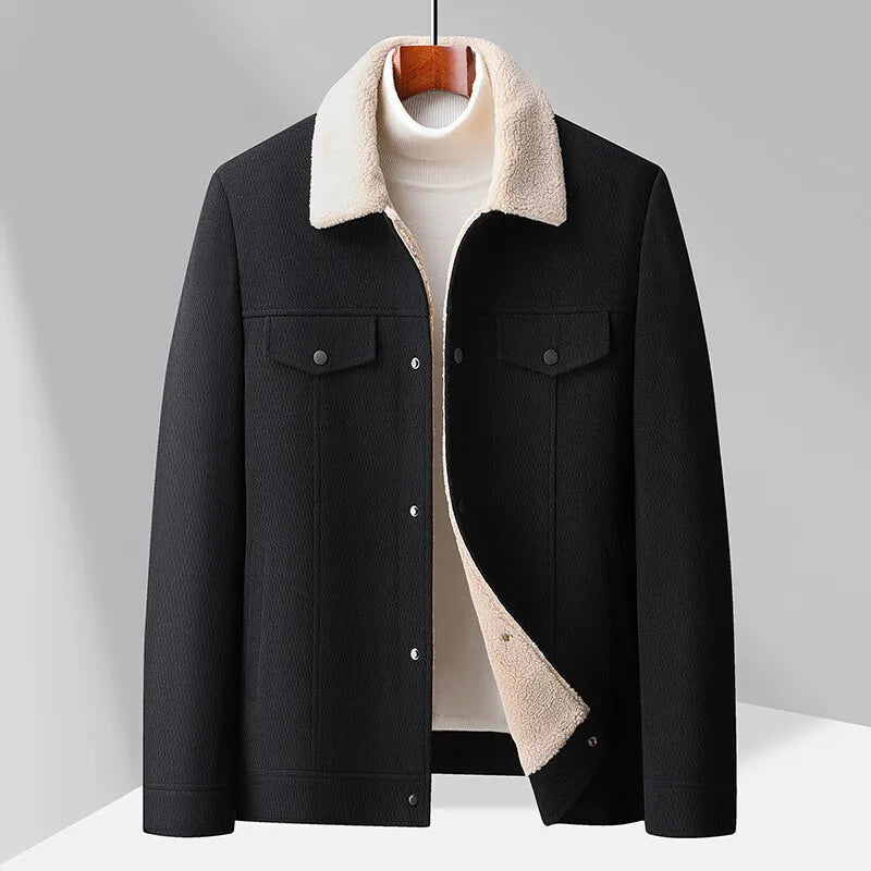 Chaqueta de hombre con cuello: calidez y estilo urbano moderno
